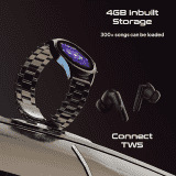 Fire-Boltt Infinity Luxe  Stainless Steel Luxury Smartwatch | Black