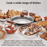 Hawkins Futura Appachatty | Breakfast Pan | Small Kadhai with Glass Lid | 0.9 L | NBFP09G