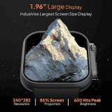 Fire-Boltt Gladiator  Biggest Display Smart Watch with Bluetooth Calling | Black ocean