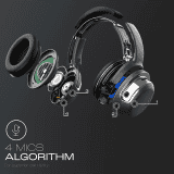 JBL Tour One M2 Adaptive Noise Cancelling Over Ear Headphone | Black