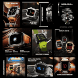 Fire-Boltt Huracan Smartwatch | 1.95" | 320 * 385 Pixel | Wireless Charging Rugged Casing with Always On Display