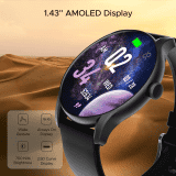 boAt Primia Ace Smartwatch | Charcoal Black Strap