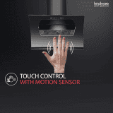 Hindware Essence 90 Cm 1350 m³/hr Auto Clean Chimney with Motion Sensor and Touch Control for easy operations