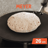 Meyer Premium Non-Stick Curved Roti Tawa | 26cm | Orange