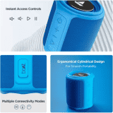 boAt Stone 358 Portable Bluetooth Speaker | 10W | IPX7 Water Resistant | Royal Blue