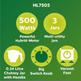 PHILIPS HL7505/00  ROBIN |  500W |  MIXER GRINDER