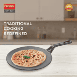 Prestige Cast Iron Concave Tawa | 25 cm