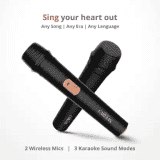 SAREGAMA SCSB192 Bluetooth Soundbar Carvaan Musicbar Karaoke 120 W | Cosmos Black