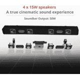SAREGAMA SCSB192 Bluetooth Soundbar Carvaan Musicbar Karaoke 120 W | Cosmos Black
