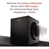 SAREGAMA SCSB192 Bluetooth Soundbar Carvaan Musicbar Karaoke 120 W | Cosmos Black