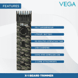 Vega Men X1 Beard Trimmer | Quick Charge | VHTH-16