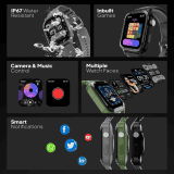 Fire-Boltt Smart Watch | Tank BSW070 | Green