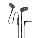 boAt BassHeads 228 | Wired Earphones with Super Extra Bass/Metallic Finish/Tangle-Free Cable and Gold Plated Angled Jack | Black