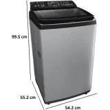 BOSCH Fully Automatic Top Load Washing Machine | WOI653S0IN | 6.5 kg | 5 Star | Silver