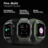 Fire-Boltt Smart Watch | Tank BSW070 | Green