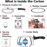 Hawkins Contura | 3 L Induction Bottom Pressure Cooker | SSC30 | Stainless Steel