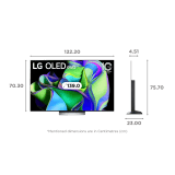 LG evo C3X 55 inch | OLED 4K Ultra HD WebOS TV | OLED55C3XSA | AI Processor Gen6