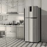 Whirlpool Frost Free Double Door Refrigerator | IF INV ELT DF278 (3S)-TL |235 l 3 Star | Alpha Steel