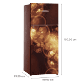 LIEBHERR Frost Free Double Door Refrigerator | TCBB 2620 | 265 L/3 Star | Brown Bubble