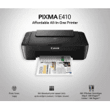 Canon PIXMA E410 Multi-function Color Inkjet Printer | Black