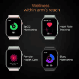 Fire-Boltt Ninja Fit Smartwatch | Full Touch with IP68 | Multi UI Screen  | Black | BSW063