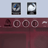 Godrej WSEDGE CLS 80 5.0 SN2 M WNRD  | Huricane dry spin Washing Machine Semi Automatic Top Load | 8 kg | 5 Star