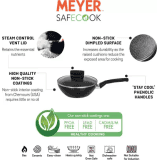 Meyer Safecook Stirfry Stir  | Fry Pan  | 26 cm  | with Lid 1.6 L