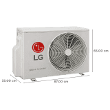 LG  Inverter Split A C | RS-Q24ENXE | 2 Ton/3 Star | White