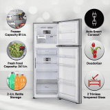LG Frost-Free Smart Inverter Wi-Fi Double Door Refrigerator | 322 L | 3 Star | Shiny Steel | GL-T342TPZX