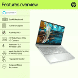 HP Pavilion Thin and Light Laptop | Intel Core i5 | 13th Gen | 1335U | 16 GB | 1 TB SSD | Windows 11 Home With MS Office | 15-EG3018TU | 15.6 Inch | 1.75 Kg | Natural Silver