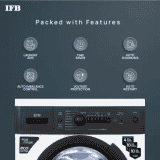 IFB Fully Automatic Front Load Washing Machine | DIVA AQUA BXS 6010 | 6 kg | Black, White