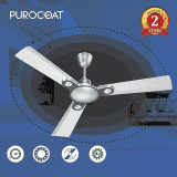 Polycab Eleganz Purocoat Premium 1200 mm Anti Dust Anti Rust Anti fade Anti Microbial Ceiling Fan | Pearl Silver