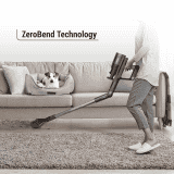 Eureka Forbes Cordless Zerobend Z10 Vacuum Cleaner | Silver & Dark Grey