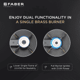 Faber Hob Magiclift Toughened Glass Top | 3 Burner