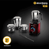 Atomberg Mg1 Mixer Grinder With Inverter Technology and Slow Mode 4 Jars And Chopper | Wine Red