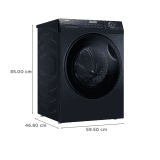 Haier Fully Automatic Front Load Washing Machine | 8 kg | 5 Star | HW80-IM12929CBK