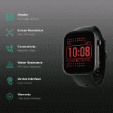 boAt Wave Astra Smartwatch with Bluetooth Calling | 46.4mm HD Display, IP67 Water Resistant | Active Black