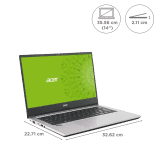 acer One Z2-493 AMD Ryzen 3 Thin and Light Laptop | 8GB, 512GB SSD | Silver