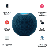 Apple with Siri Assistant Smart Speaker | Blue