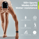 Amazfit Pop 3S Smartwatch | Silver Metal Strap