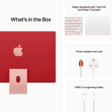 Apple 2021 iMac with 4.5K Retina display M1 | 8 GB Unified/256 GB SSD/Mac OS Big Sur/24 Inch Screen/MGPM3HN/A | Pink