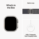 Apple Watch Ultra 2 GPS | Cellular 49mm Titanium Case with Blue Alpine Loop | Large Blue Strap