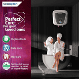 Crompton Solarium Care 6-L 5 Star Storage Water Heater With Rust Proof Plastic Body | White