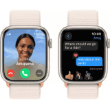 Apple Watch Series 9 | GPS + Cellular 45mm Starlight Case & Starlight Sport Loop | Starlight Sport Strap