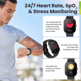 Amazfit Pop 3S Smartwatch | Silver Metal Strap