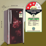 LG 201 L 3 Star Direct-Cool Single Door Refrigerator | GL-B211HSCD | Scarlet Charm