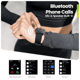 Amazfit Pop 3S Smartwatch | Silver Metal Strap