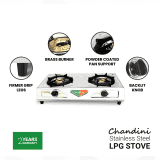 Greenchef LPG Stove 2Burner Chandini | Gas stove | Black