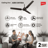 IMPEX High Speed Ceiling Fan AERO ENTERA | CHERRY BROWN