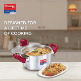 Prestige Platina Popular 5.5L Stainless Steel Casserole with Lid 24 cm 5.5 L | 36893 | Casserole